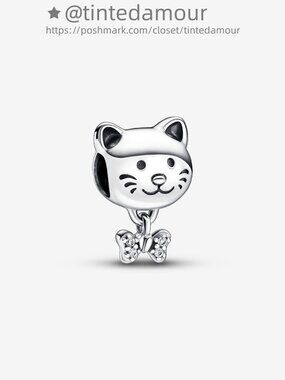 Pandora Pet Cat & Bow Charm|Pendant